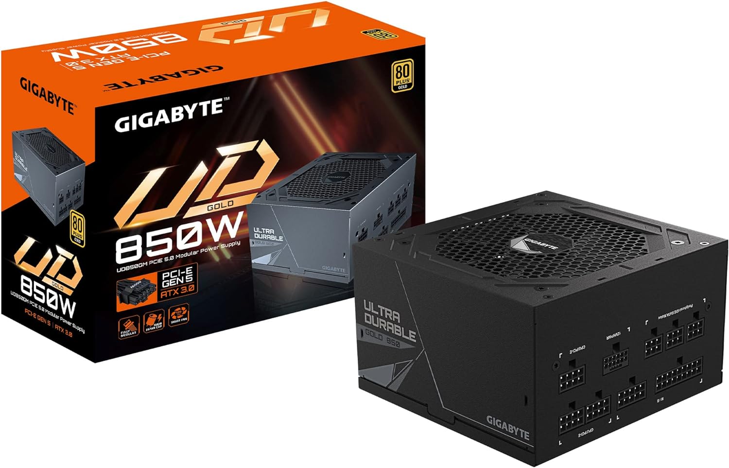 Gigabyte Power Supply UD850GM PG5 850 Watt 80+ Gold Gigabyte Power Supply UD850GM PG5 850 Watt 80+ Gold